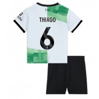 Liverpool Thiago Alcantara #6 Gostujuci Dres za djecu 2023-24 Kratak Rukav (+ Kratke hlače)